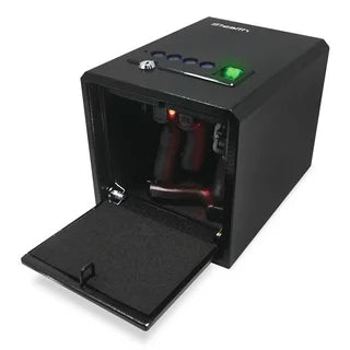 Biometric Handgun Hanger Safe Quick-Access Security Box